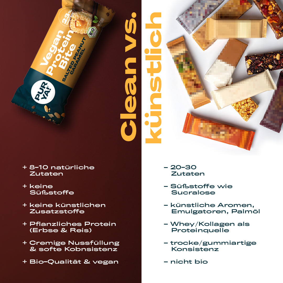 Veganer Proteinriegel Salted Peanut Caramel
