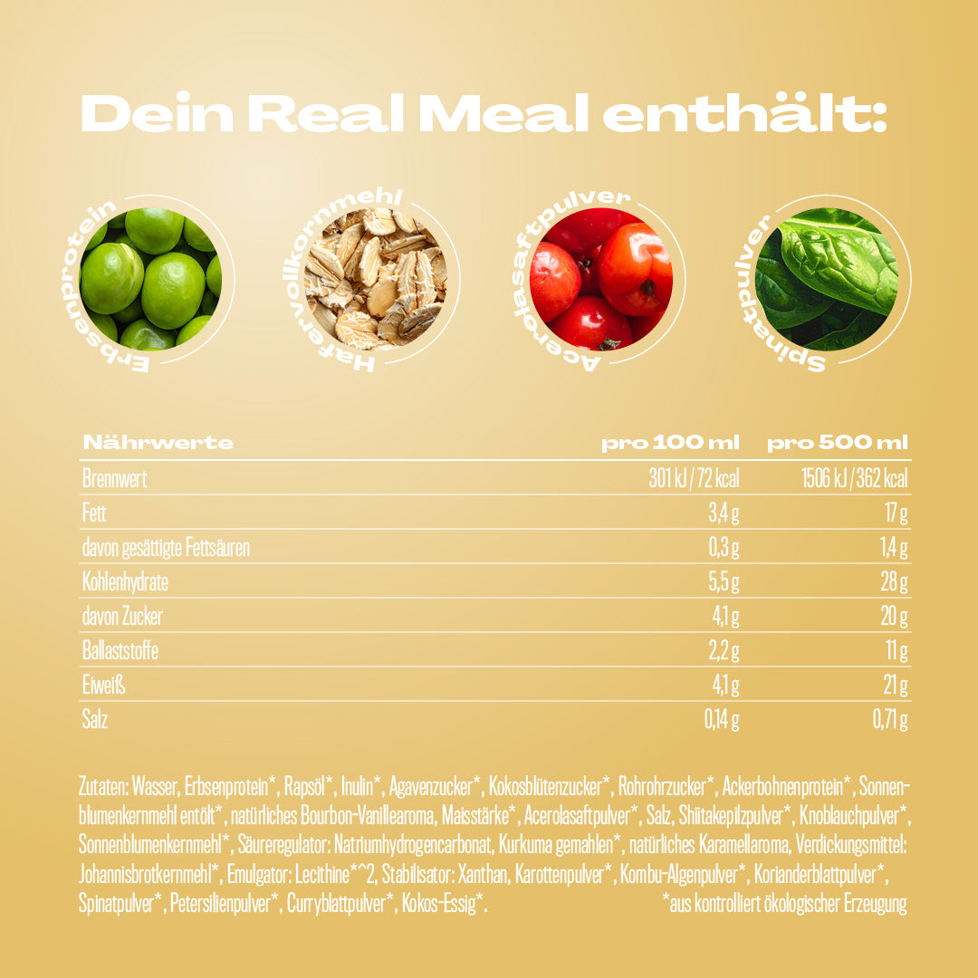 Real Meal Trinkmahlzeit To Go Probierpaket 3x2