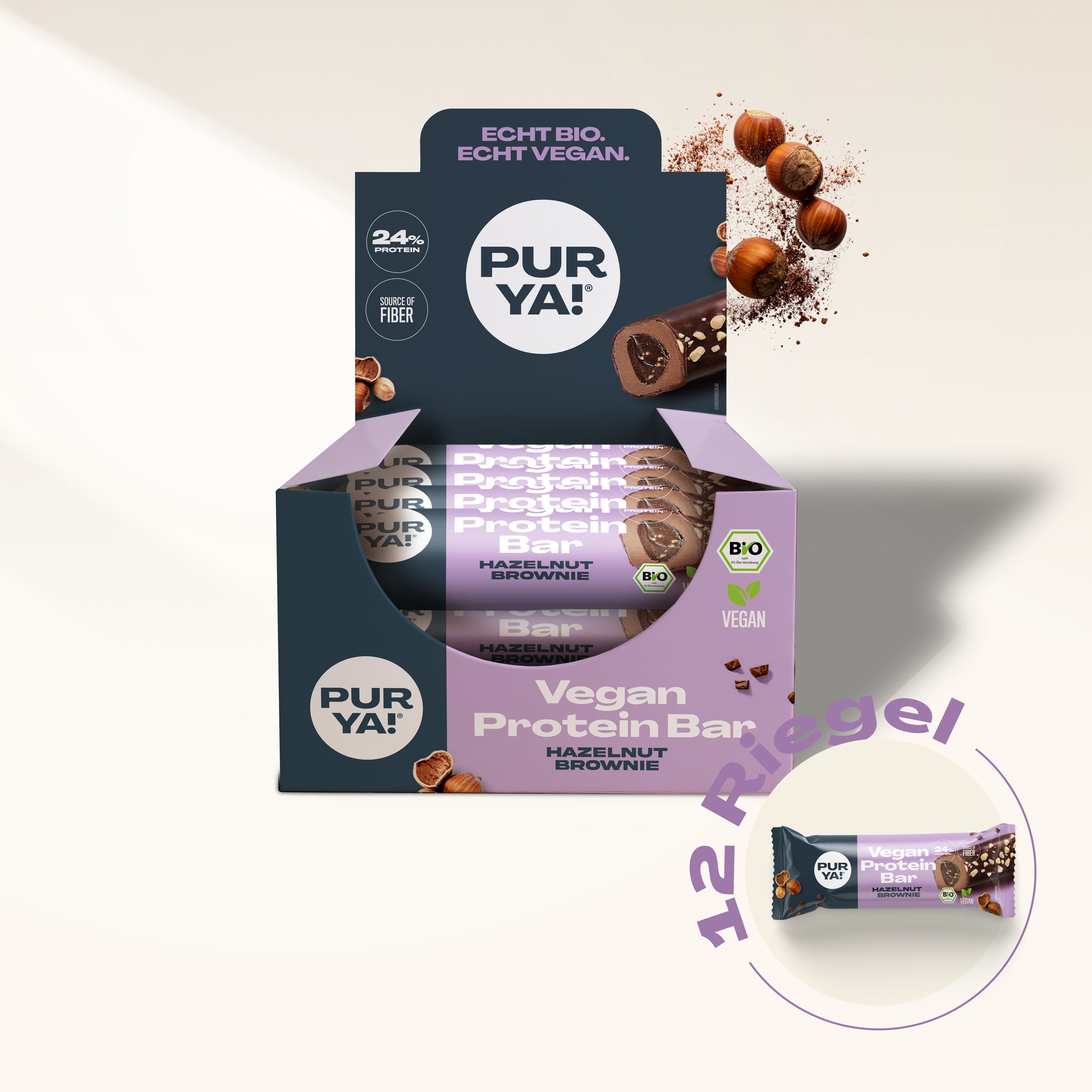 Hazelnut Brownie Proteinriegel