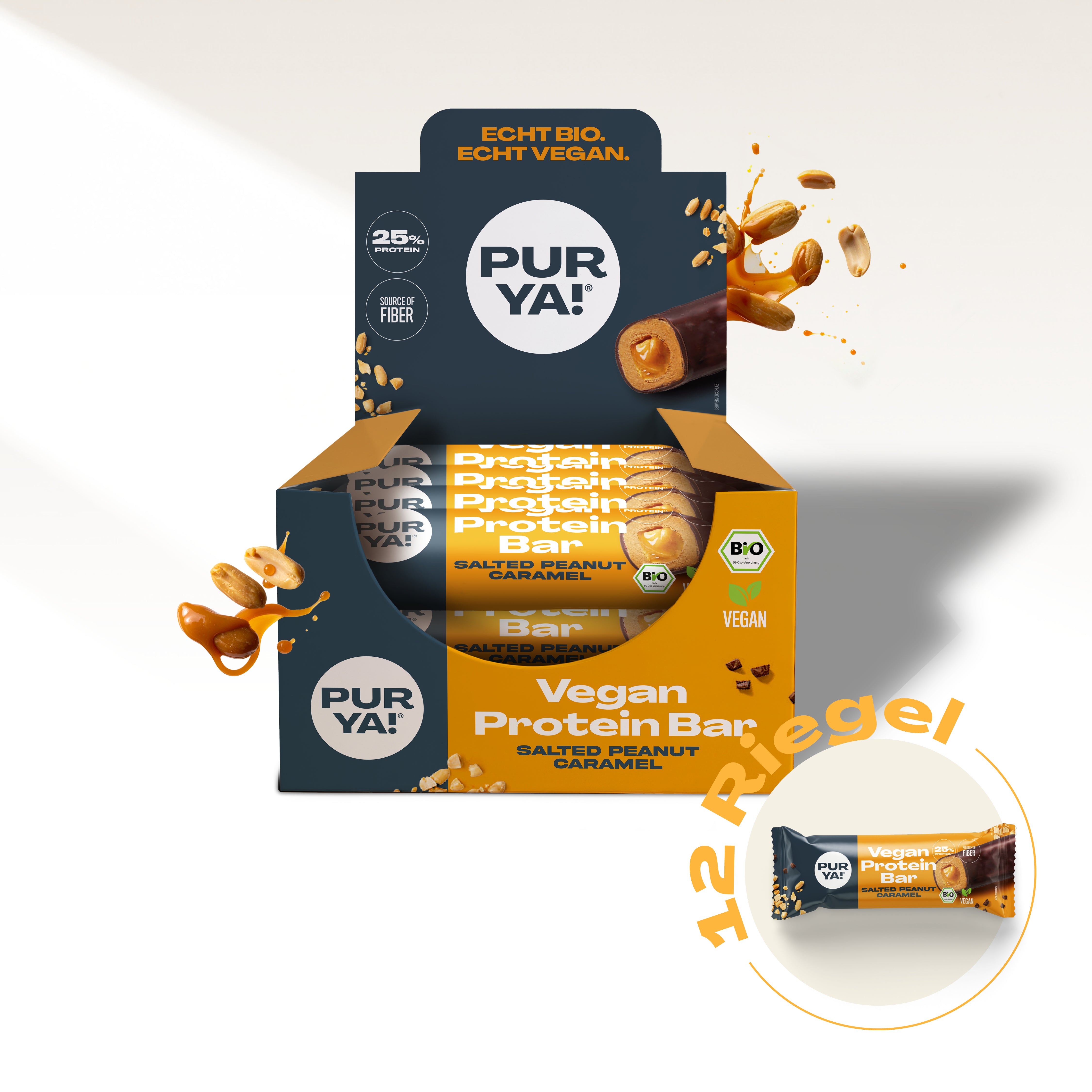 Salted Peanut Caramel Proteinriegel (12x)