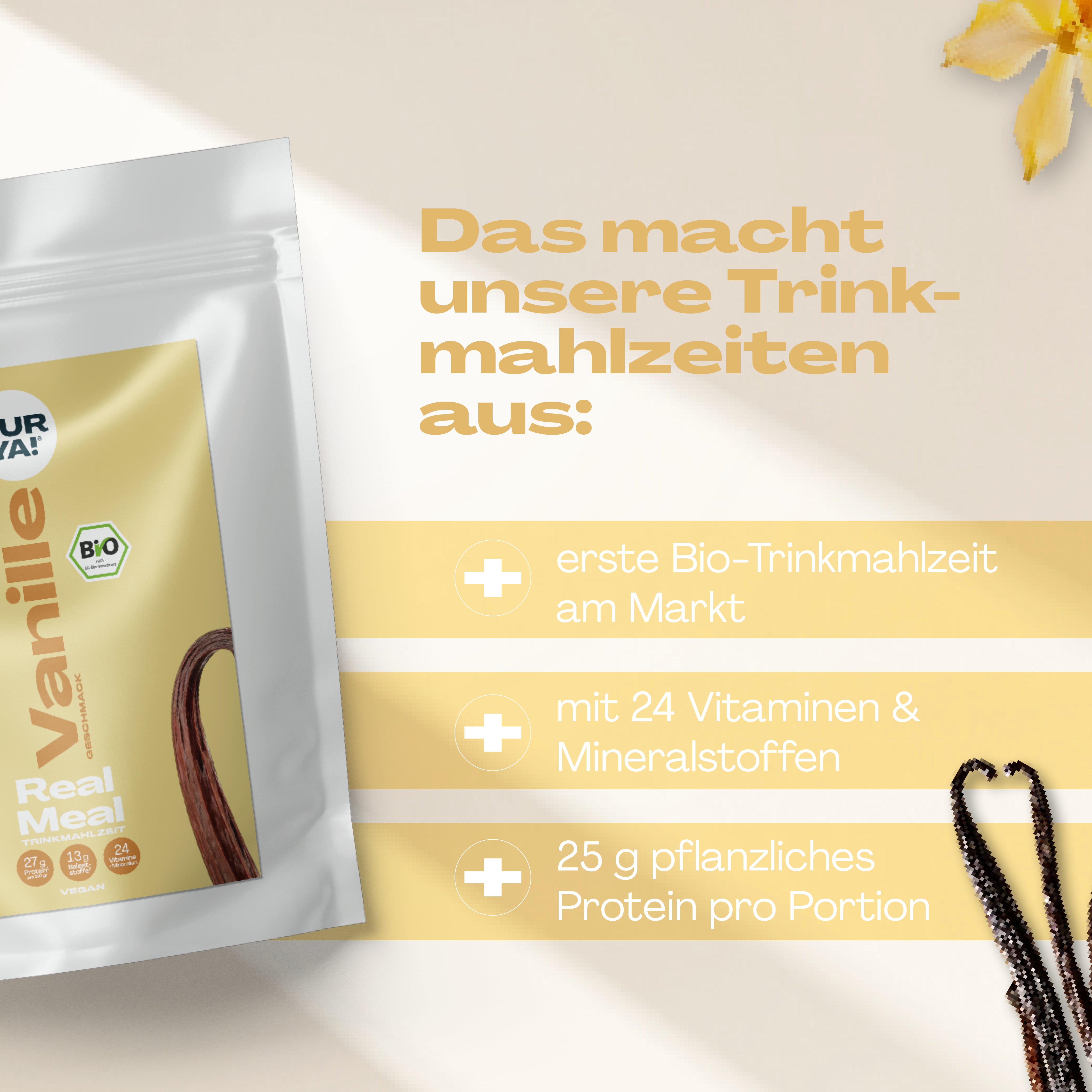 Trinkmahlzeit Pulver Vanille