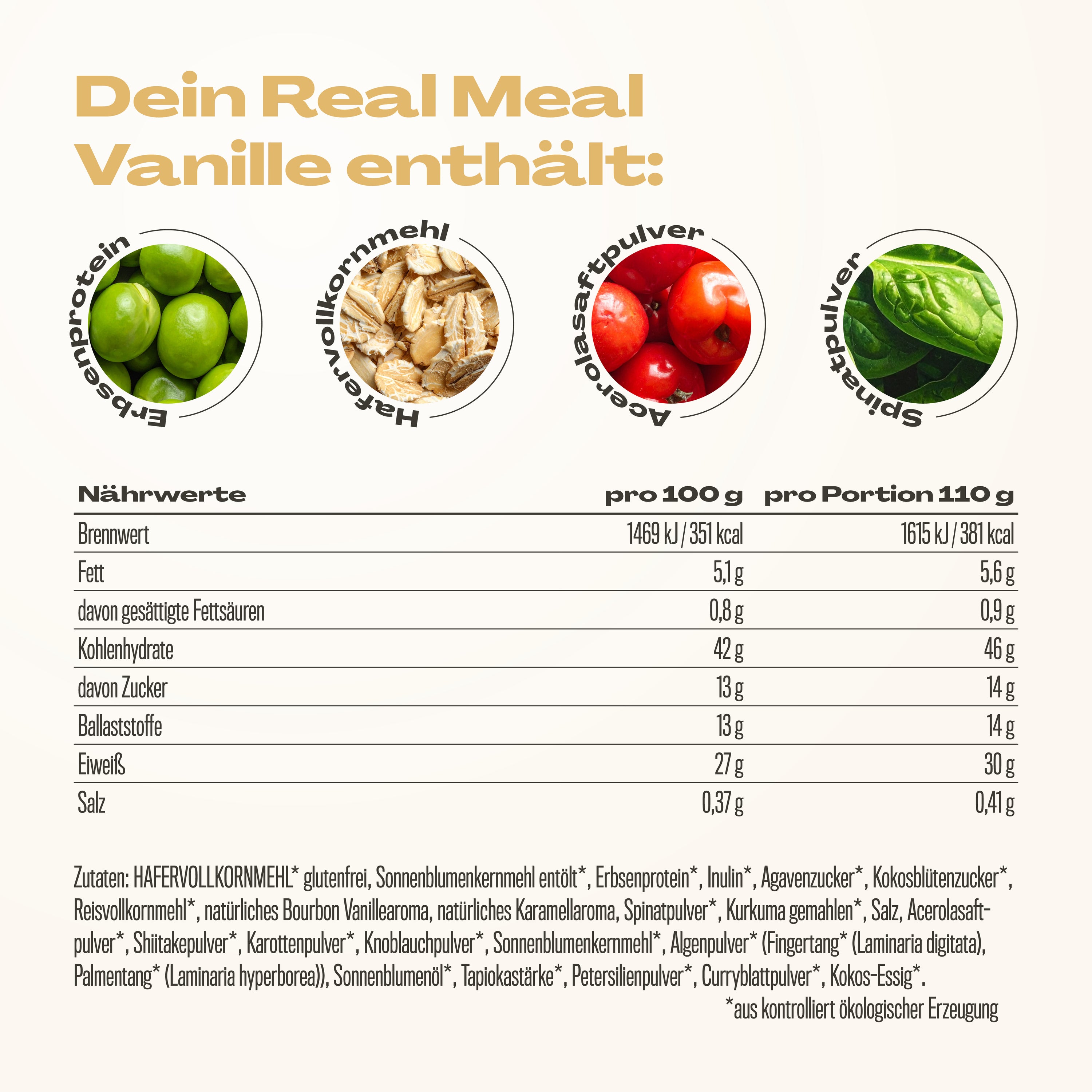 Vanille Drink Pulver