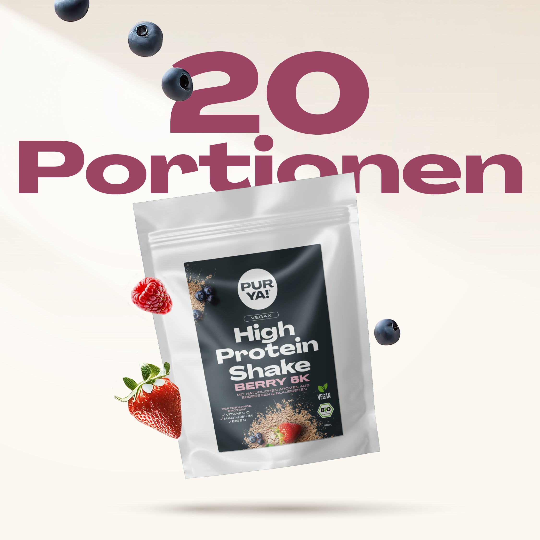 Veganes Proteinpulver Berry 600g
