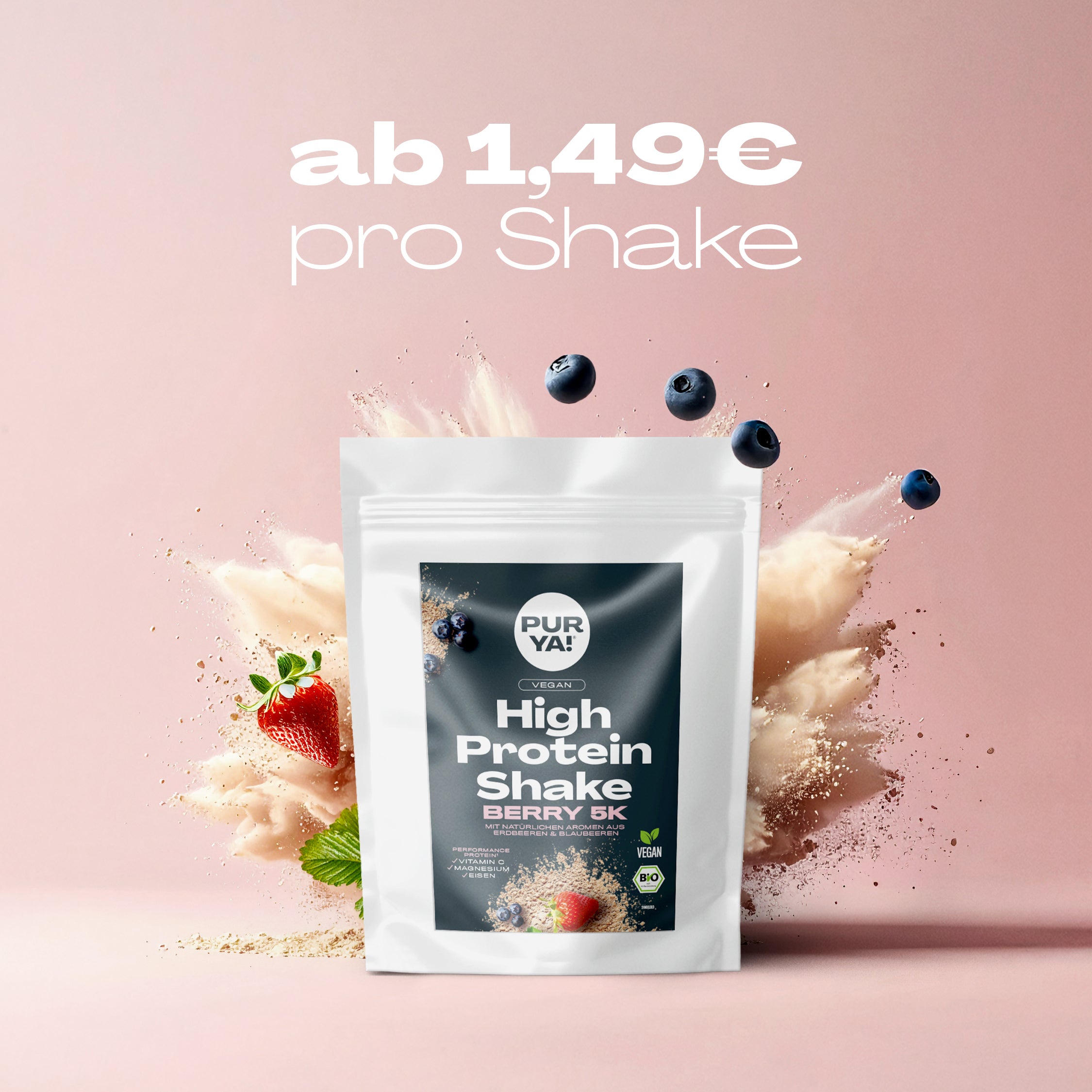 Veganes Proteinpulver Berry 600g