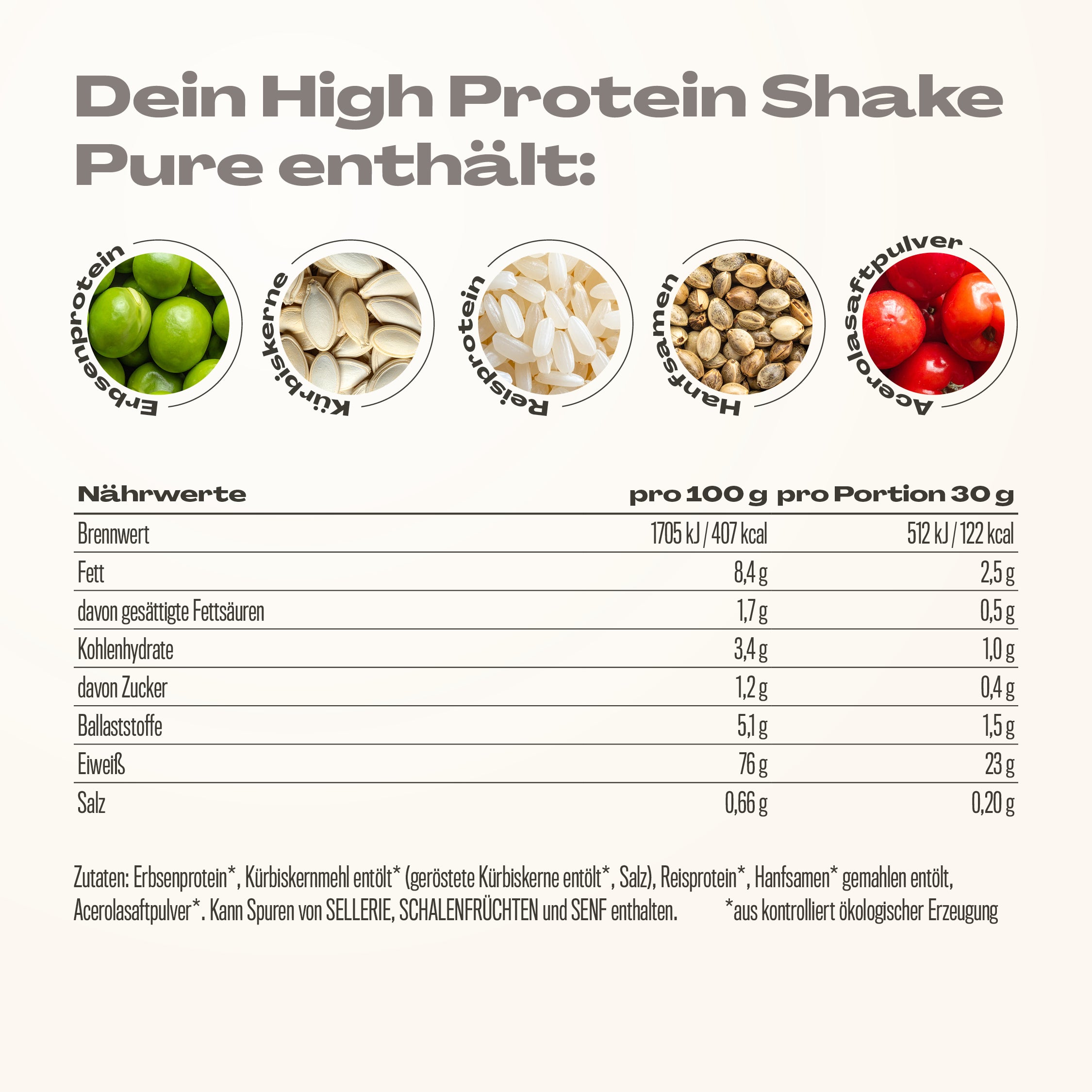Veganes Proteinpulver Pure 600g