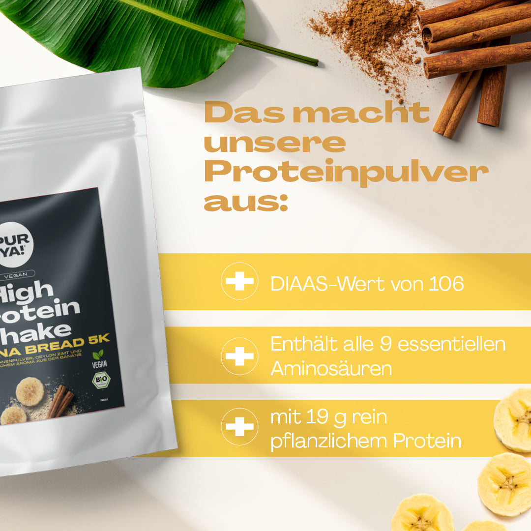 Veganes Proteinpulver Banana Bread