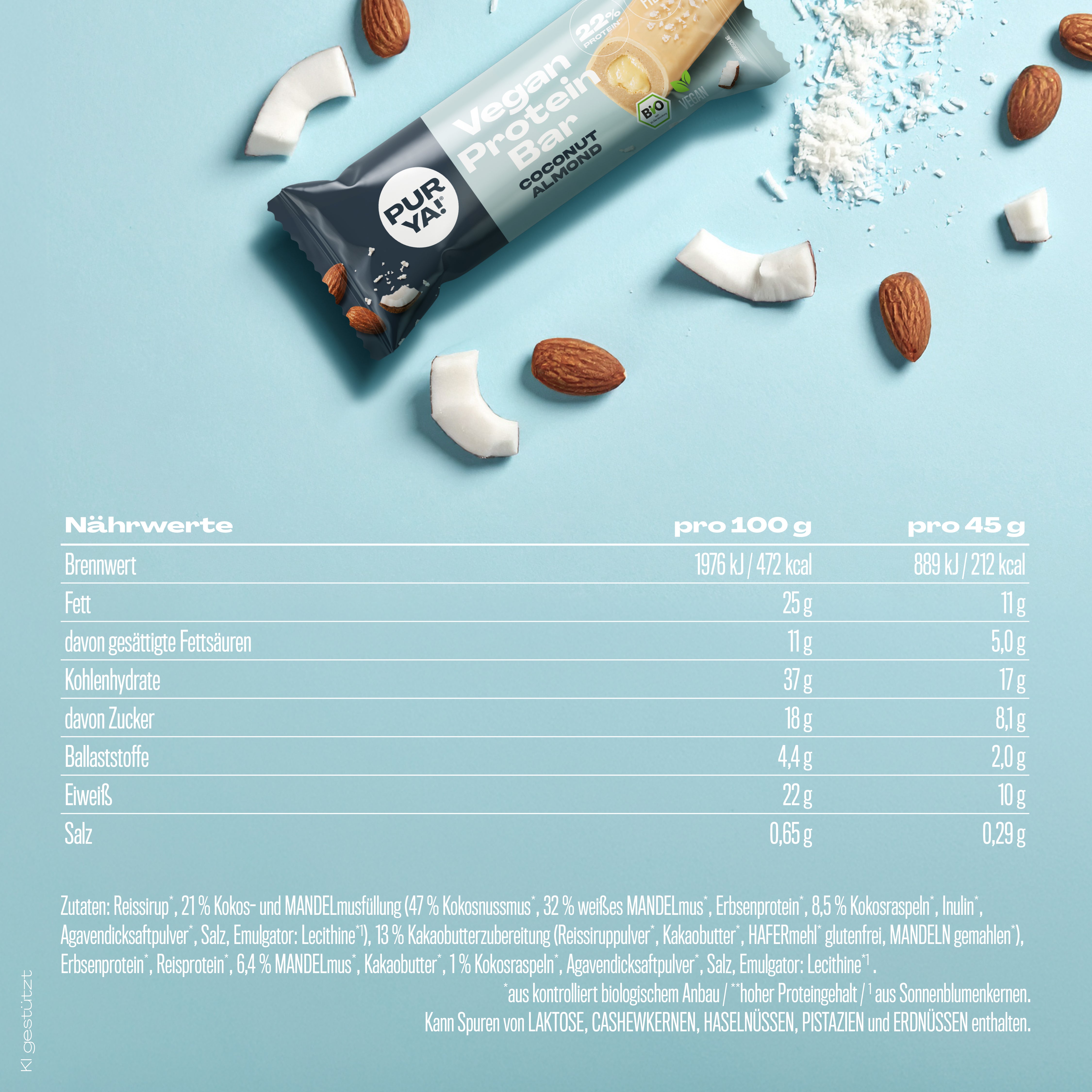 Coconut Almond Proteinriegel