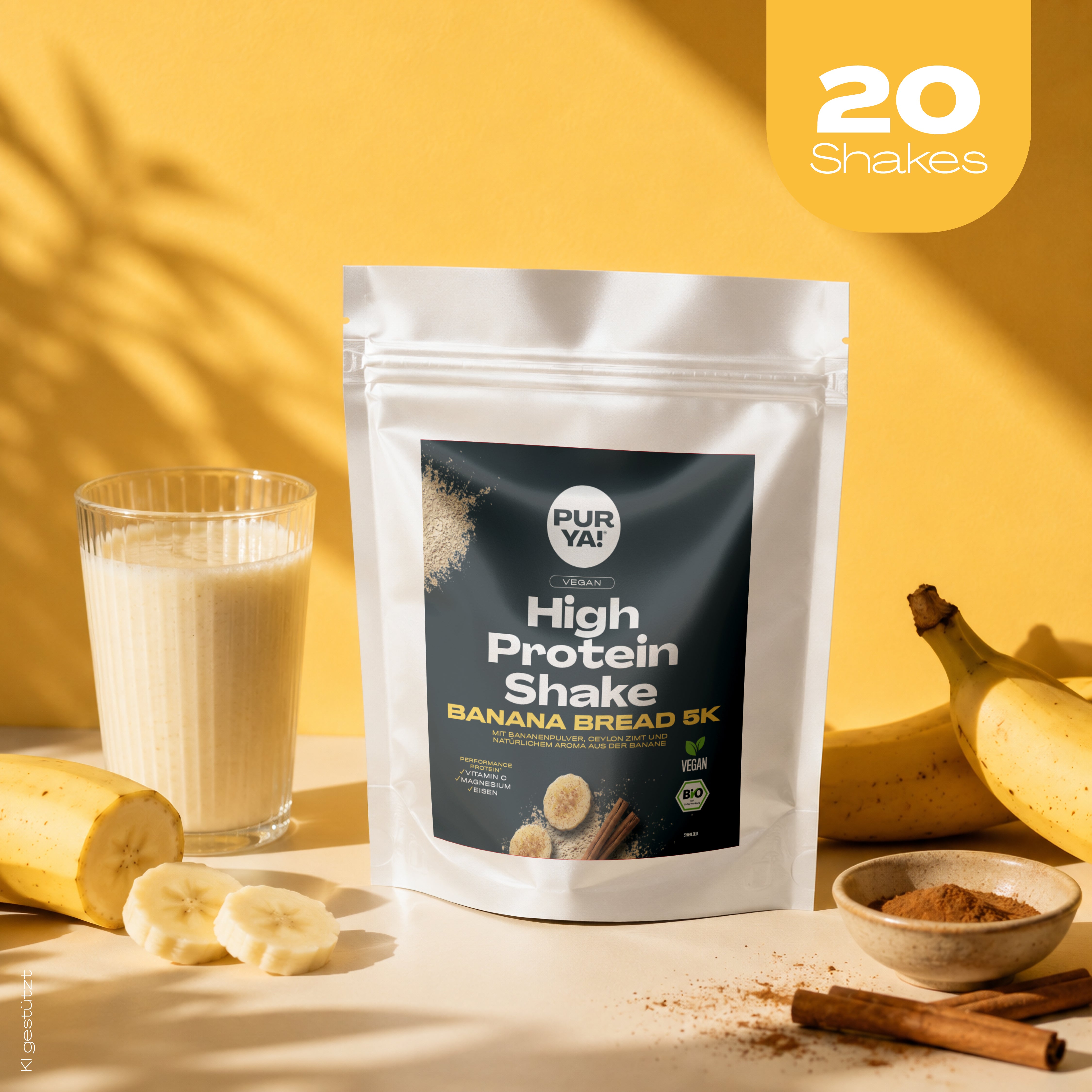 Veganes Banana Bread Protein
