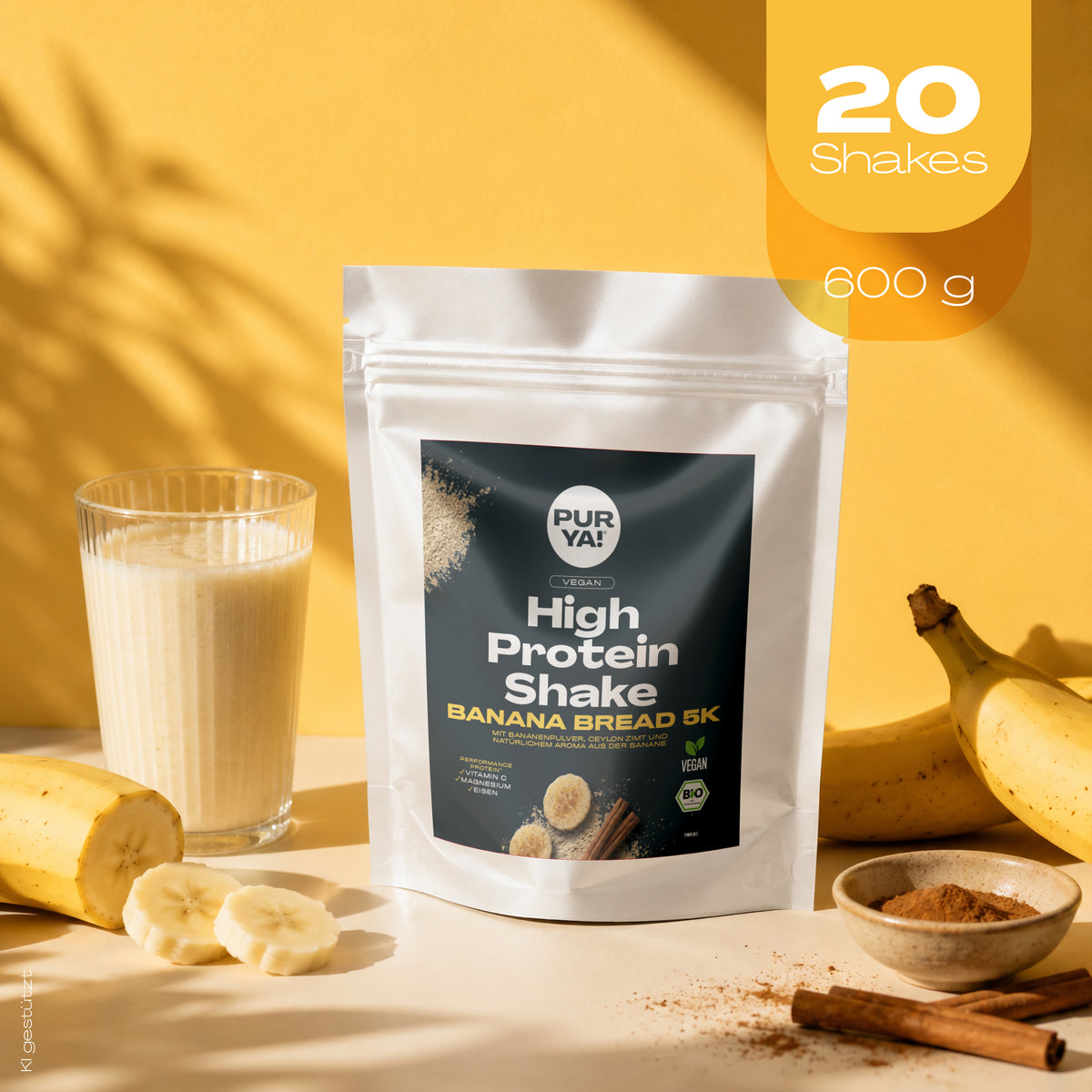 Veganes Banana Bread Protein