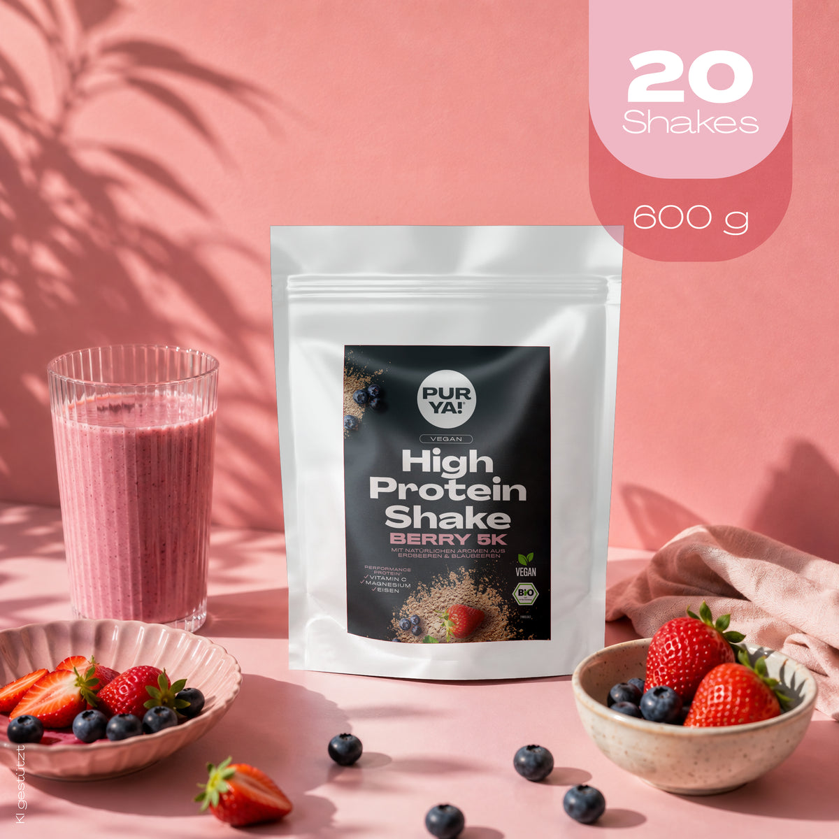 Veganes Berry Protein