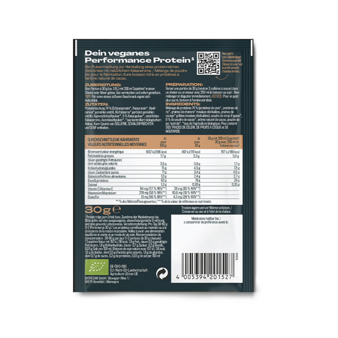 Veganes Proteinpulver Bundle Kakao (4x 30g)