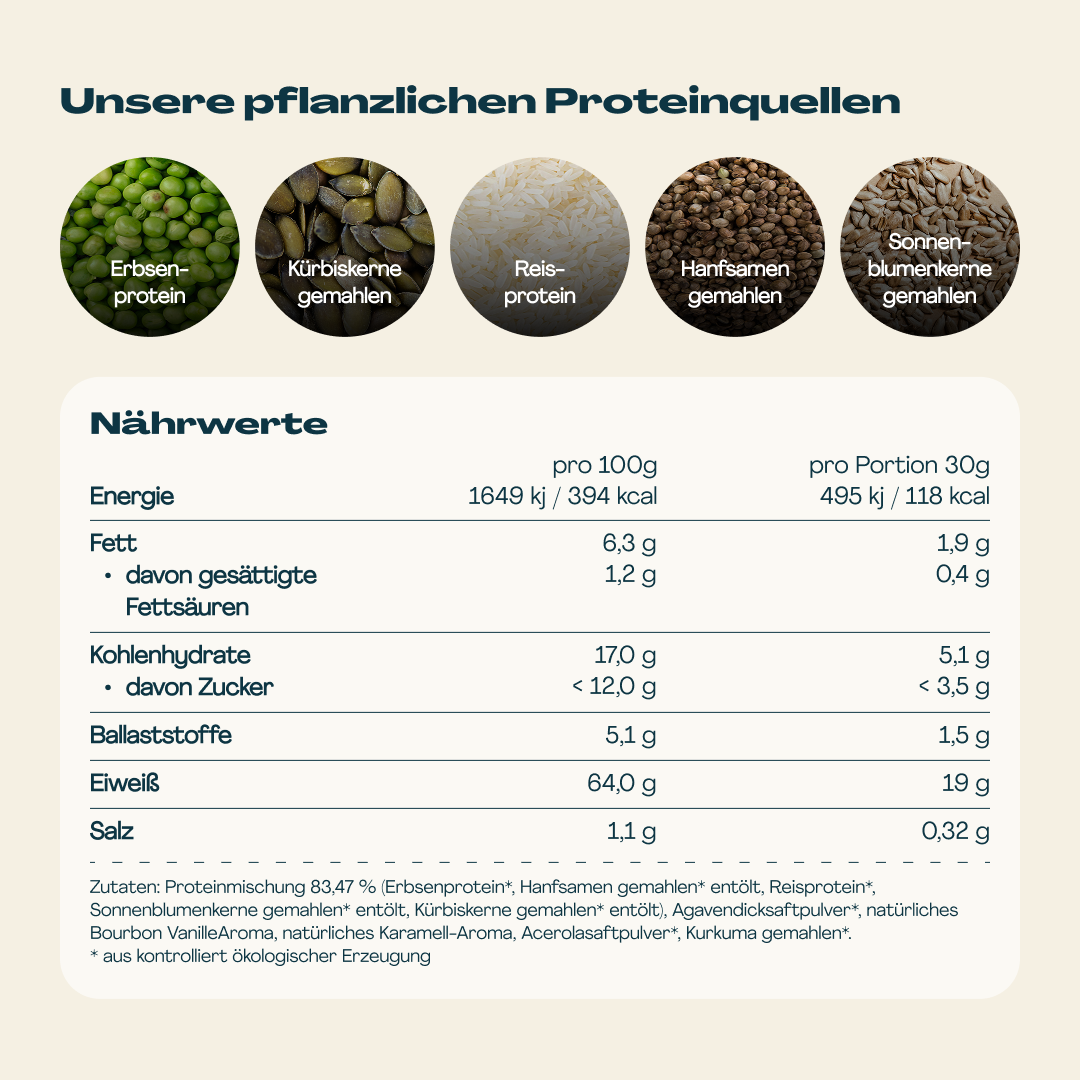 Veganes Proteinpulver Vanille