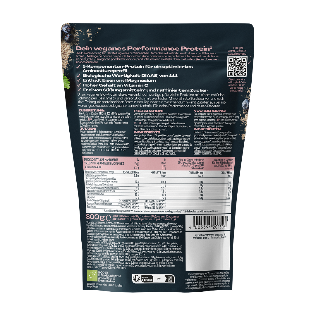 Veganes Proteinpulver Berry