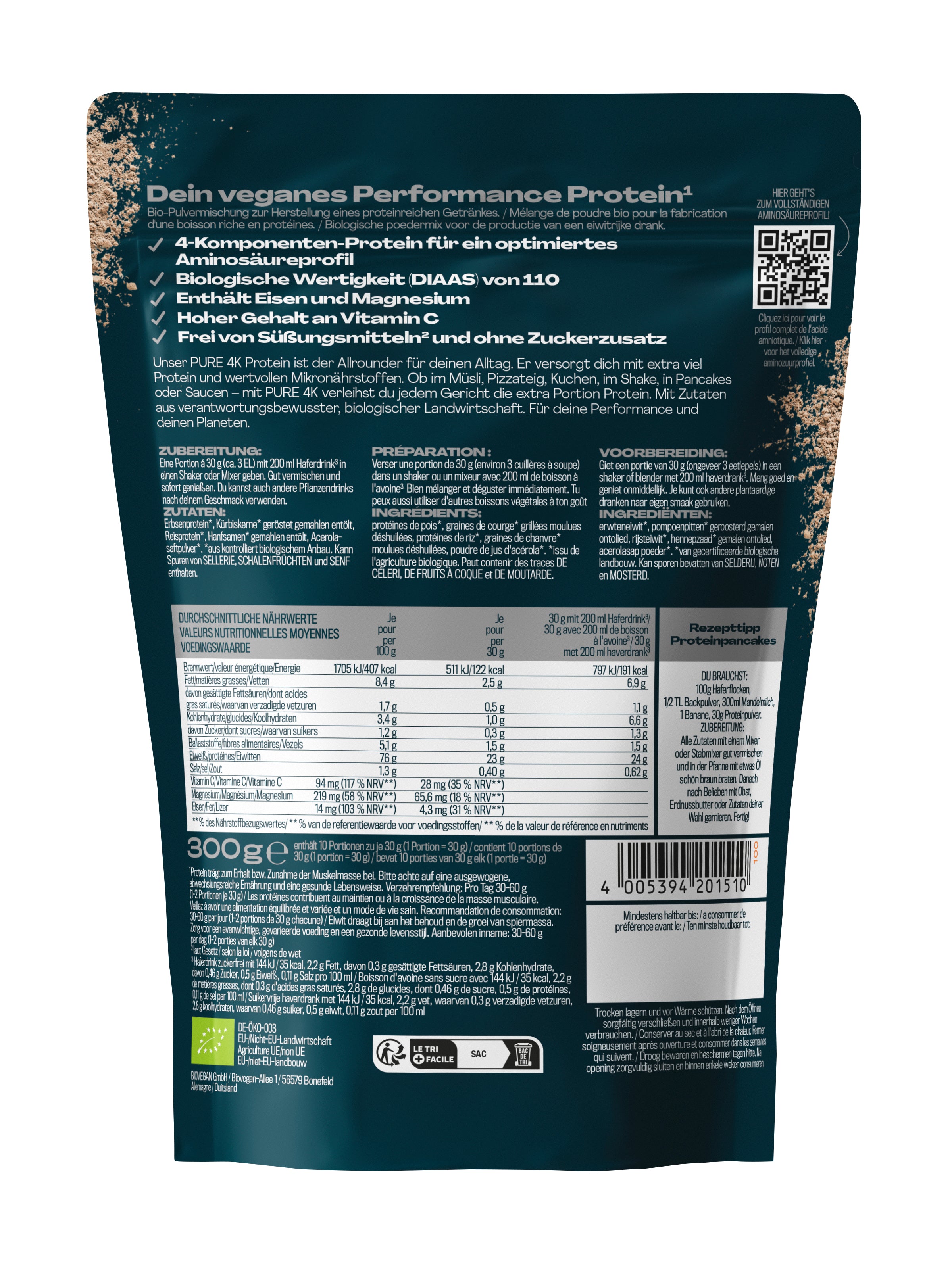 Veganes Proteinpulver Pure 300g