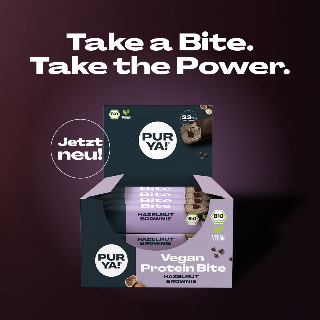 Veganer Proteinriegel Hazelnut Brownie