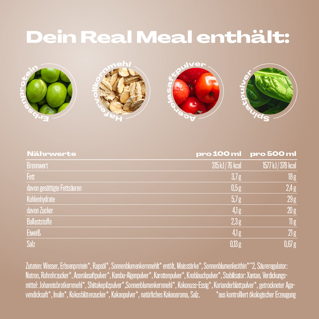 Real Meal Trinkmahlzeit To Go Probierpaket 3x2
