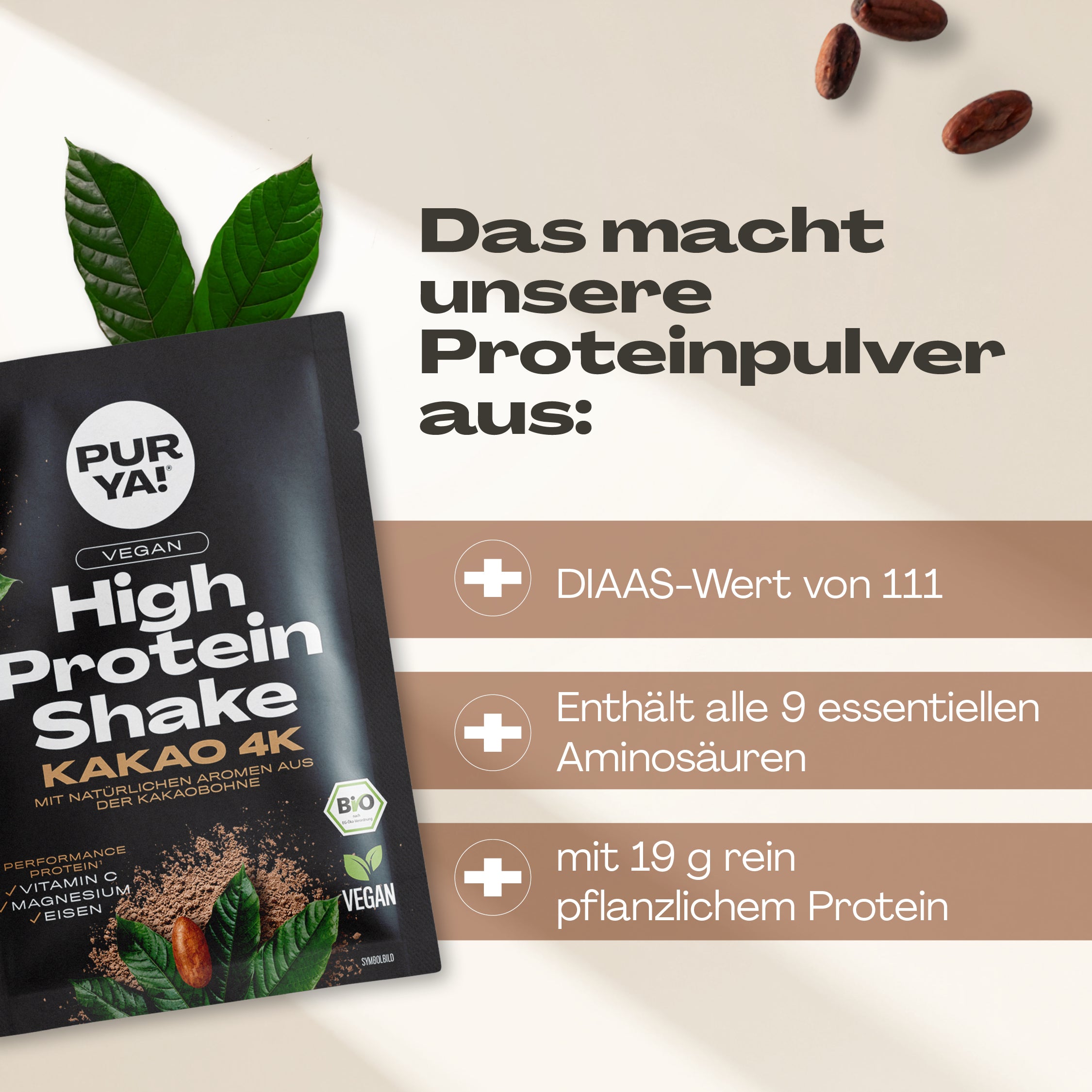 Veganes Proteinpulver Probierpaket – 4 Sorten (12x30g)