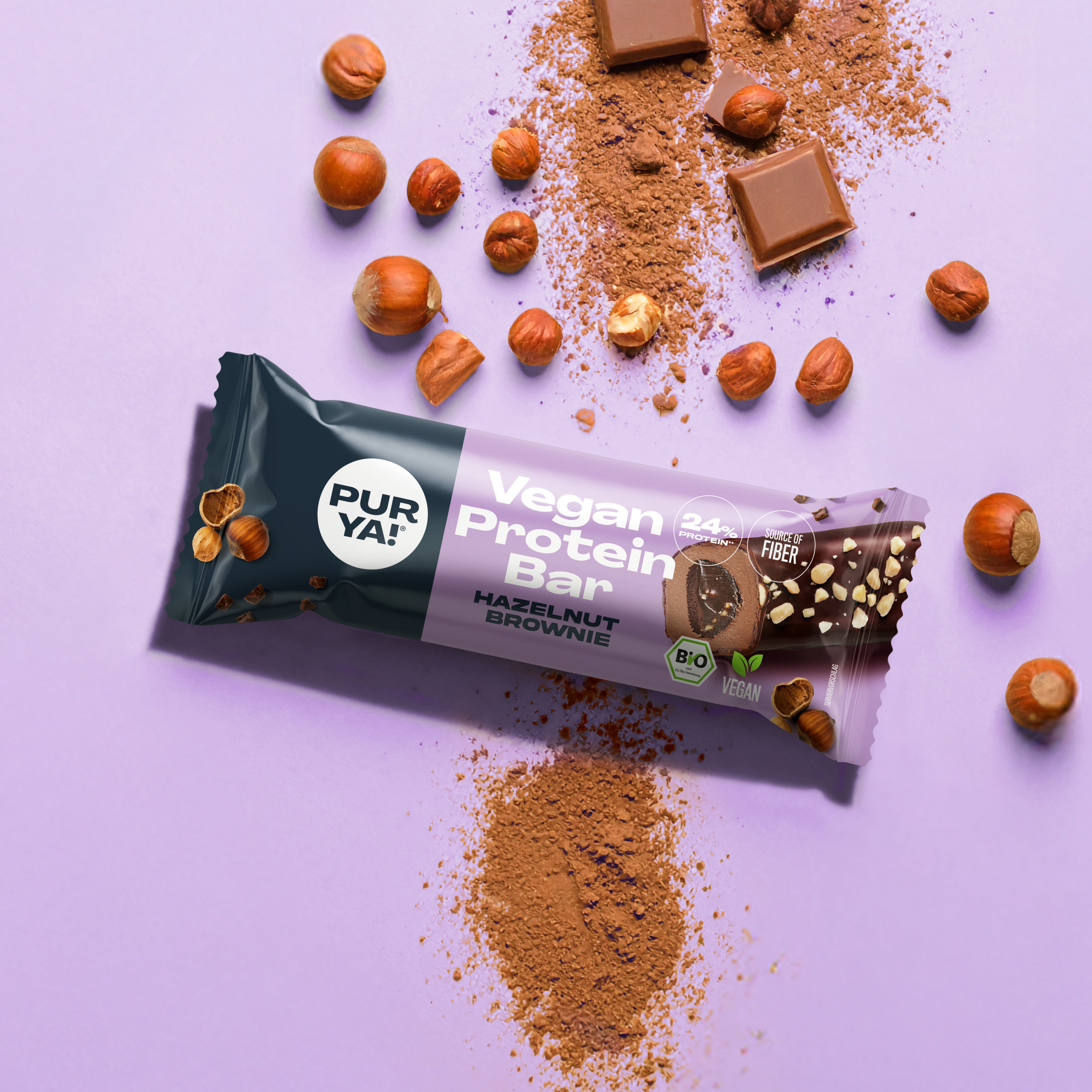 Hazelnut Brownie Proteinriegel