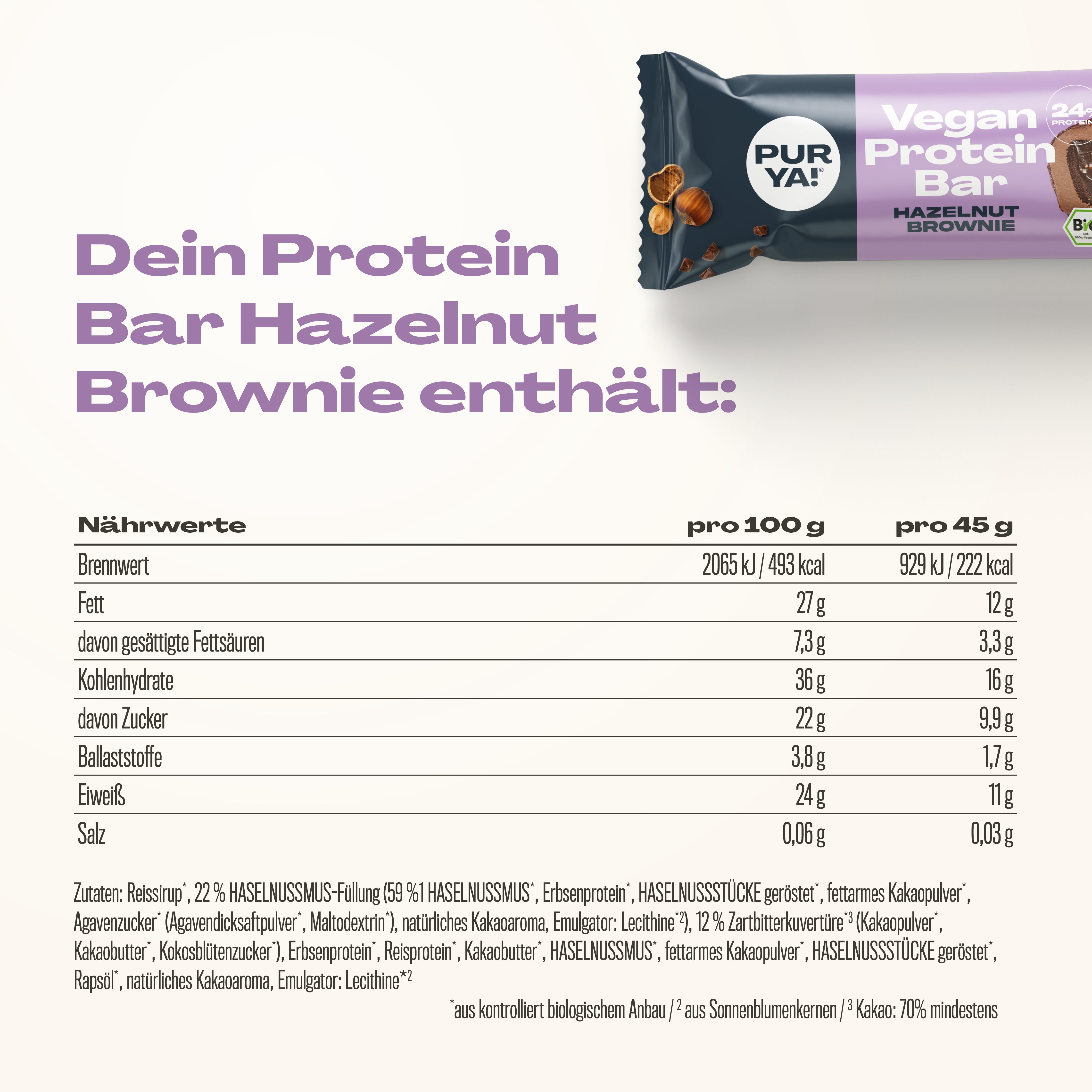 Hazelnut Brownie Proteinriegel