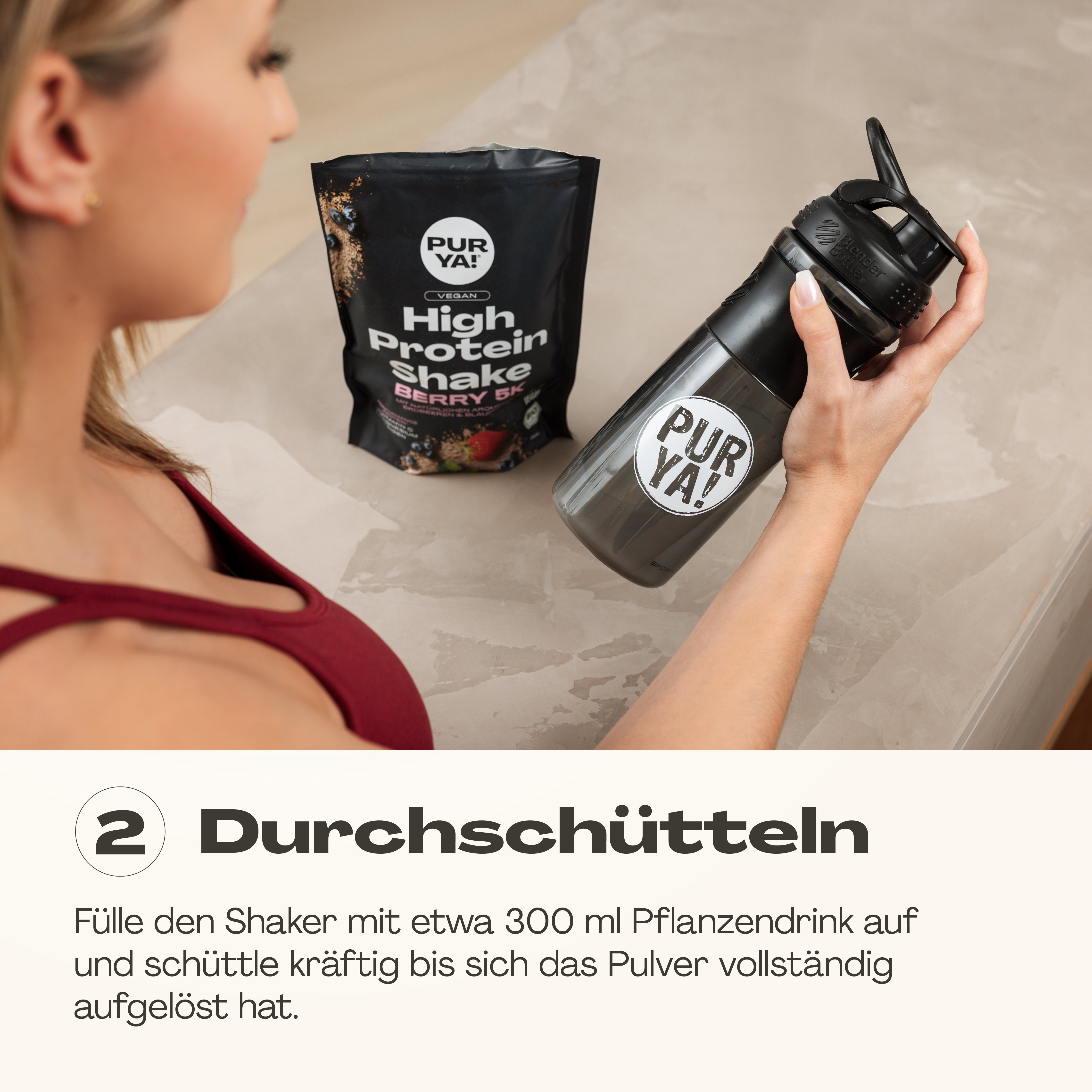 Veganes Proteinpulver Berry 600g