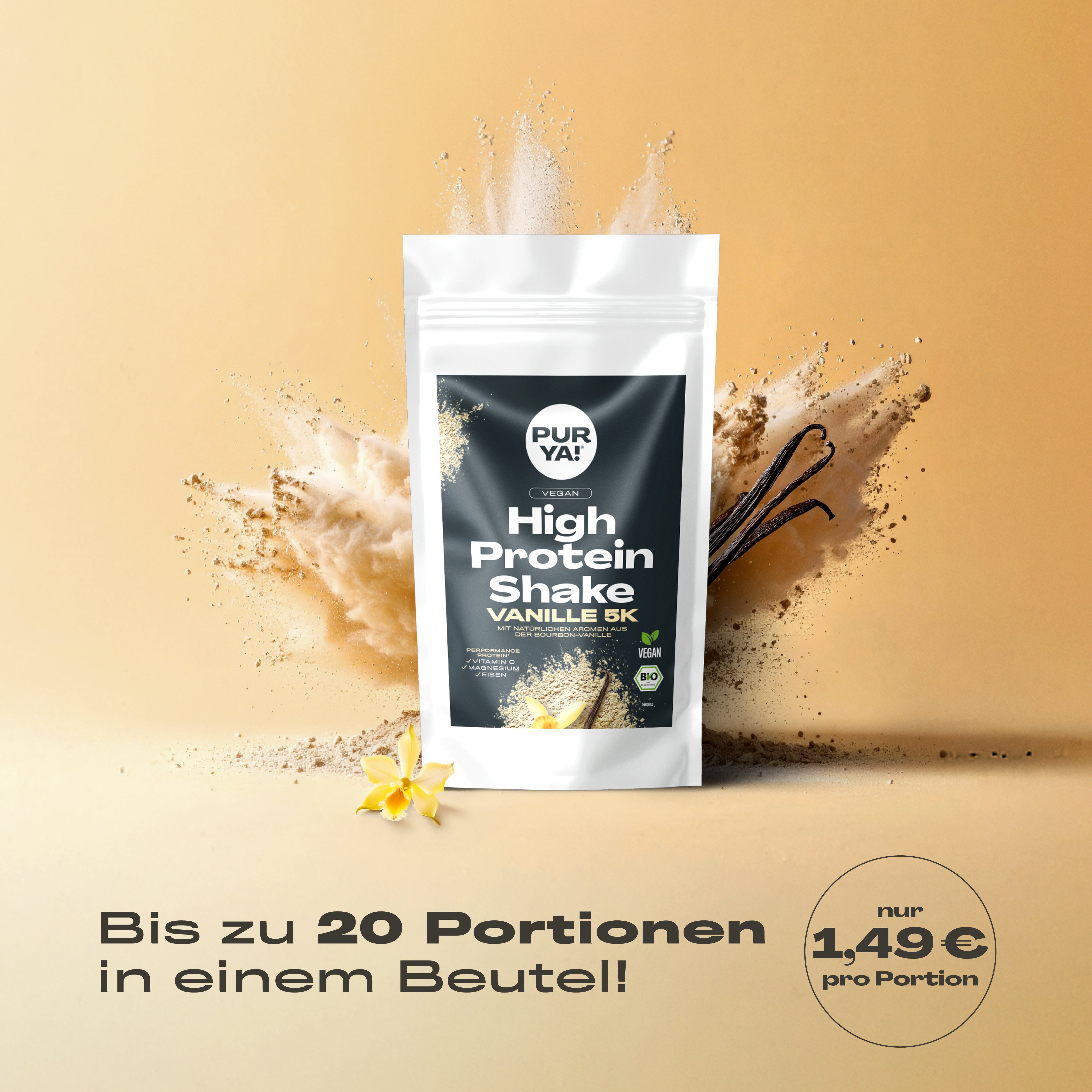 Veganes Proteinpulver Vanille 600g