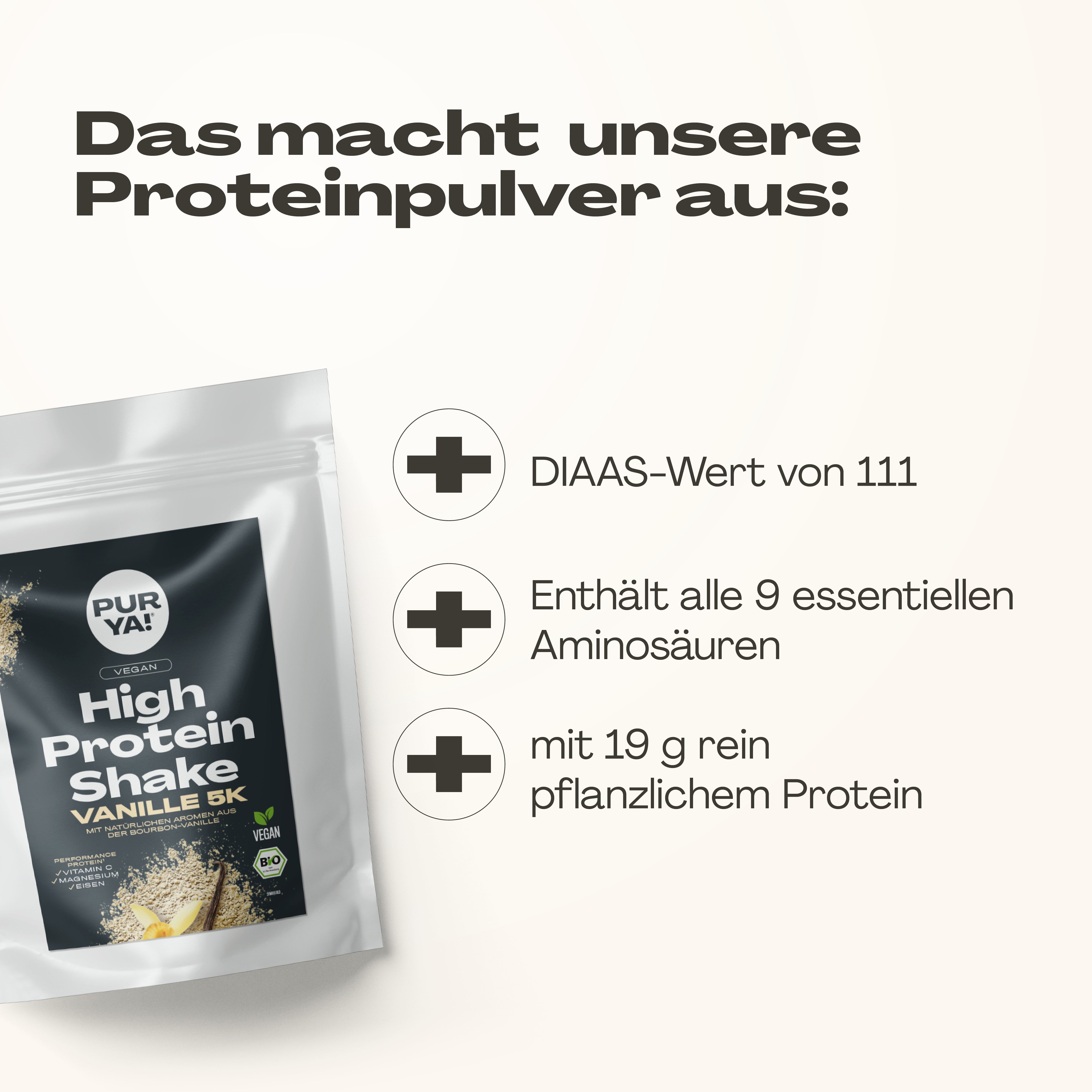 Veganes Proteinpulver Vanille 600g