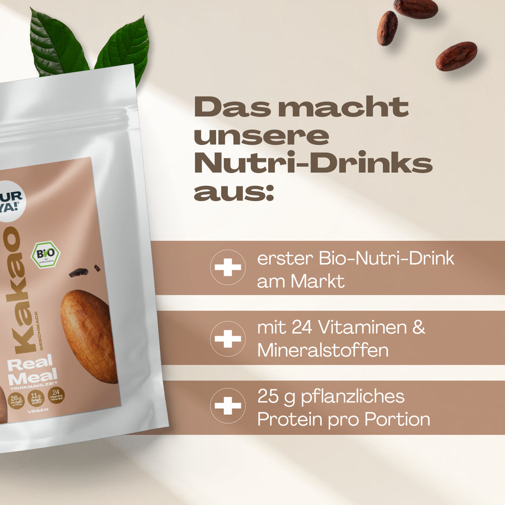 Alle PURYA! Produkte - Vegane Proteinshakes, Trinkmahlzeiten & mehr