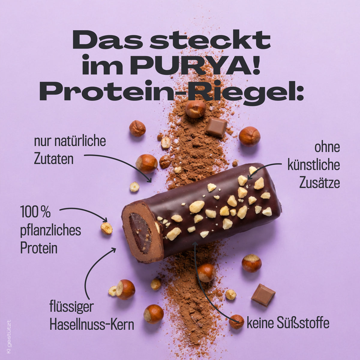 Hazelnut Brownie Proteinriegel