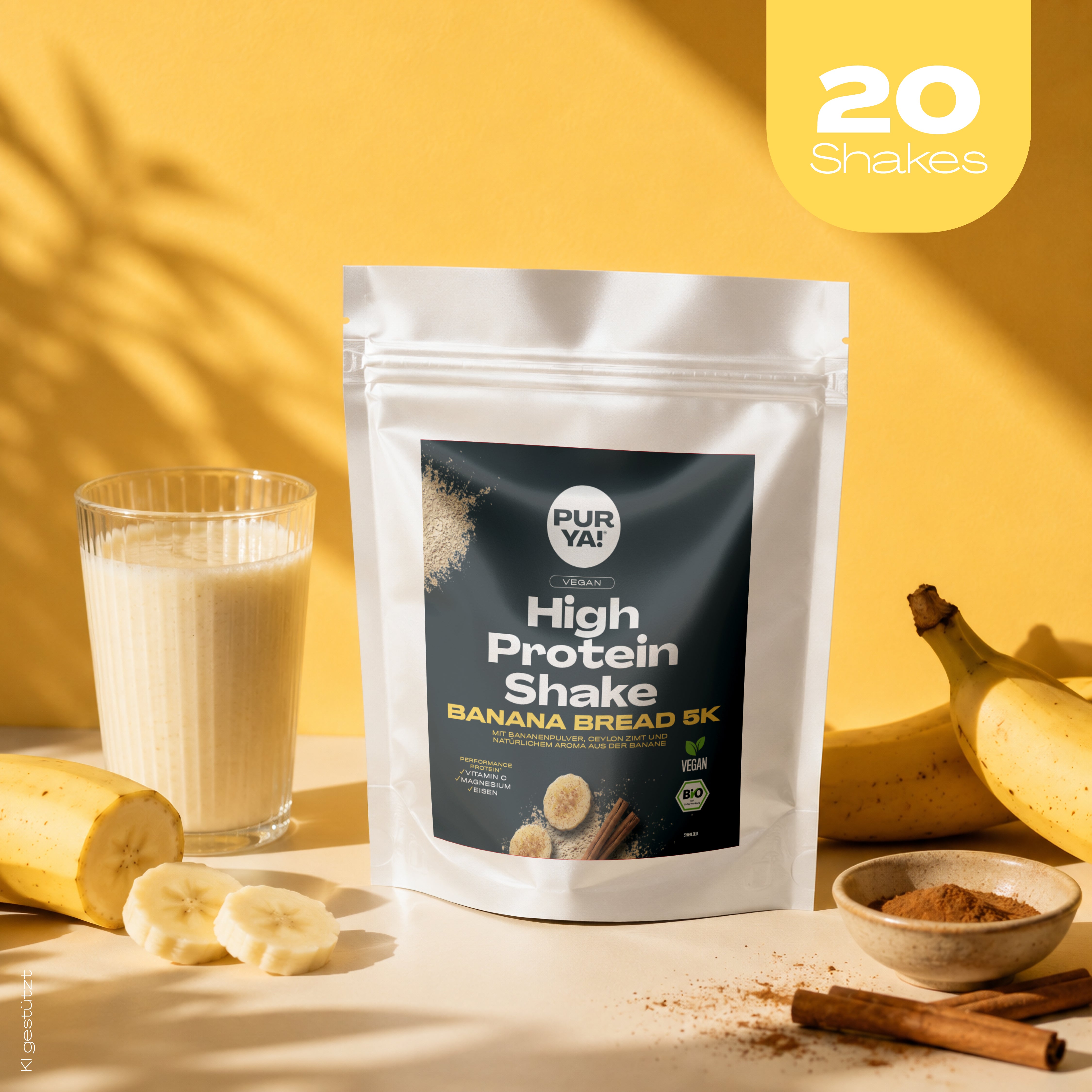 Veganes Banana Bread Protein
