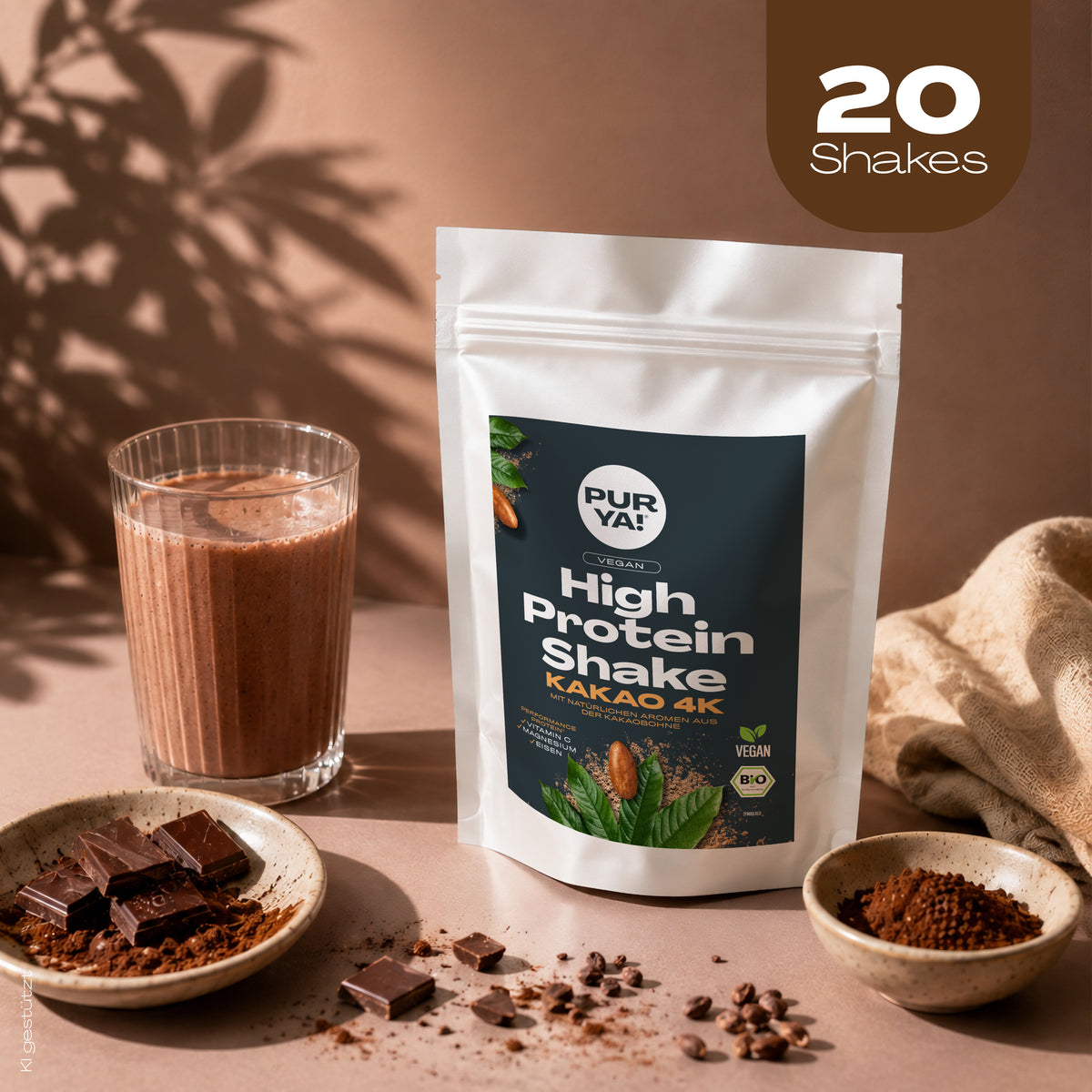 Veganes Kakao Protein