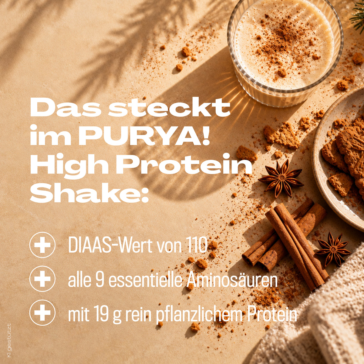 Veganes Spekulatius Protein