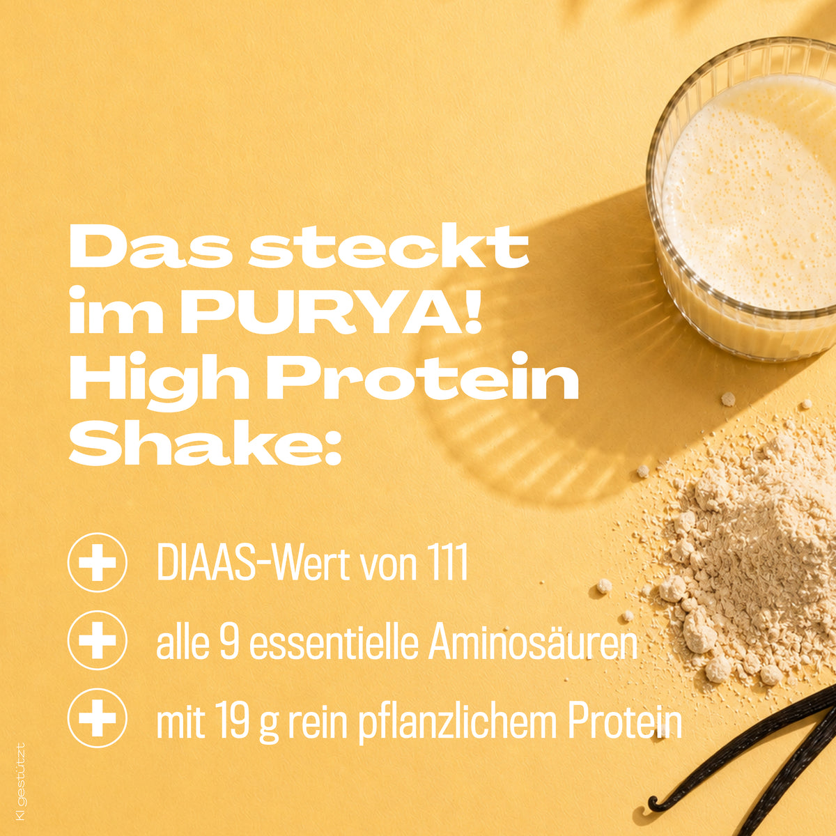 Veganes Vanille Protein