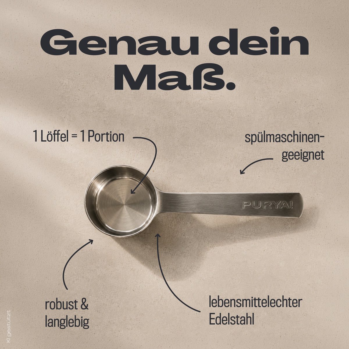Edelstahl Scoop