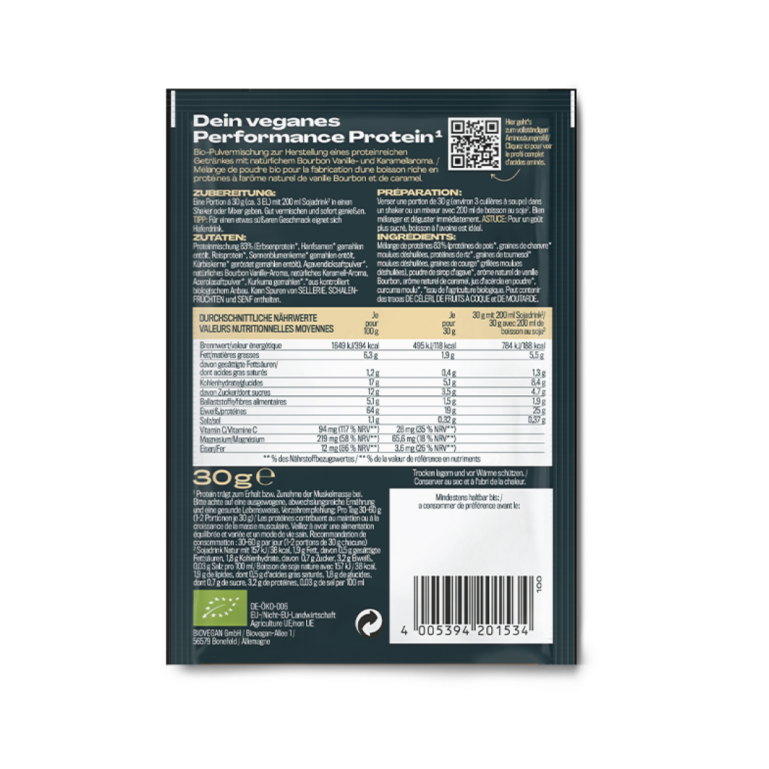 Veganes Proteinpulver Bundle Vanille (4x 30g)