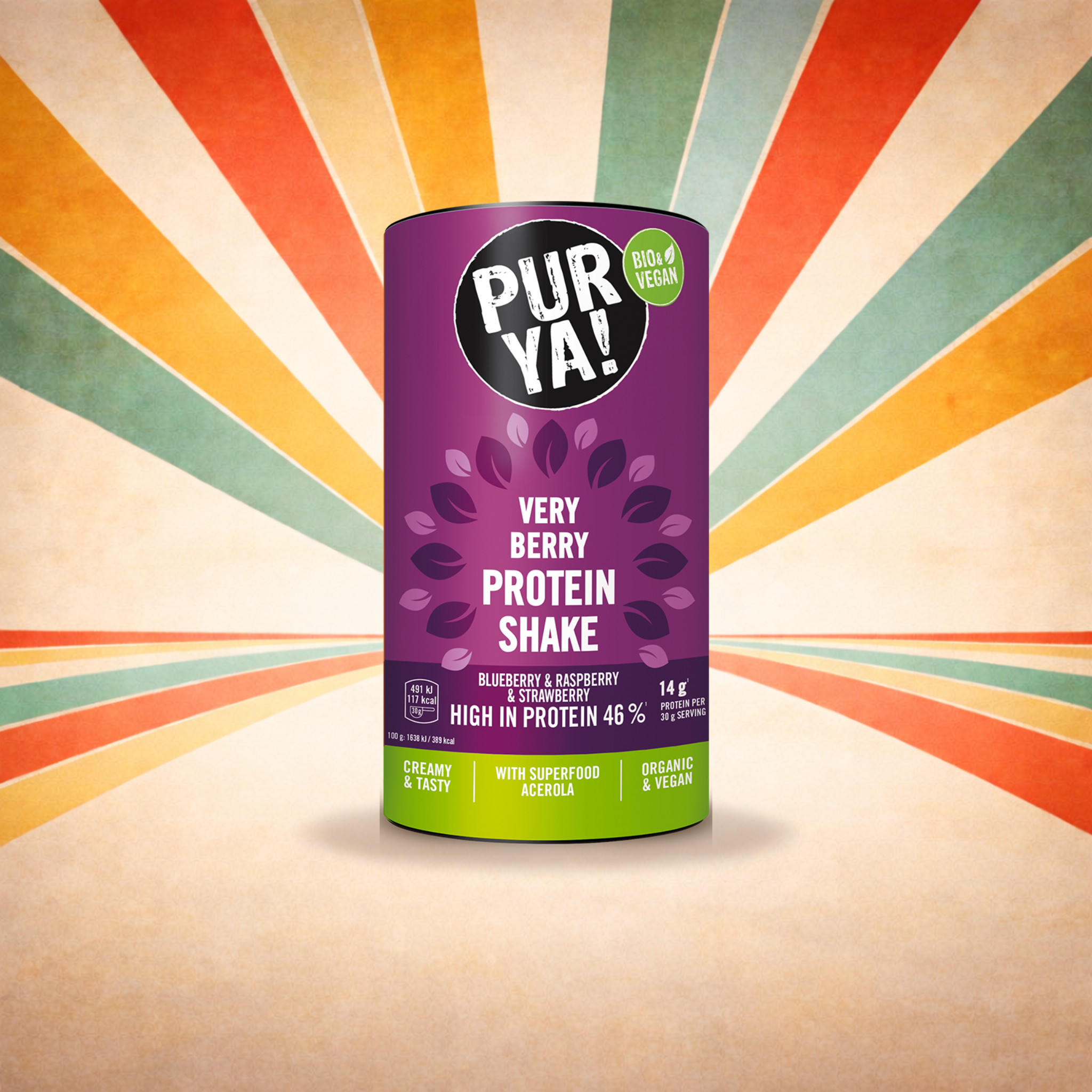 Retro Protein Shake Very Berry