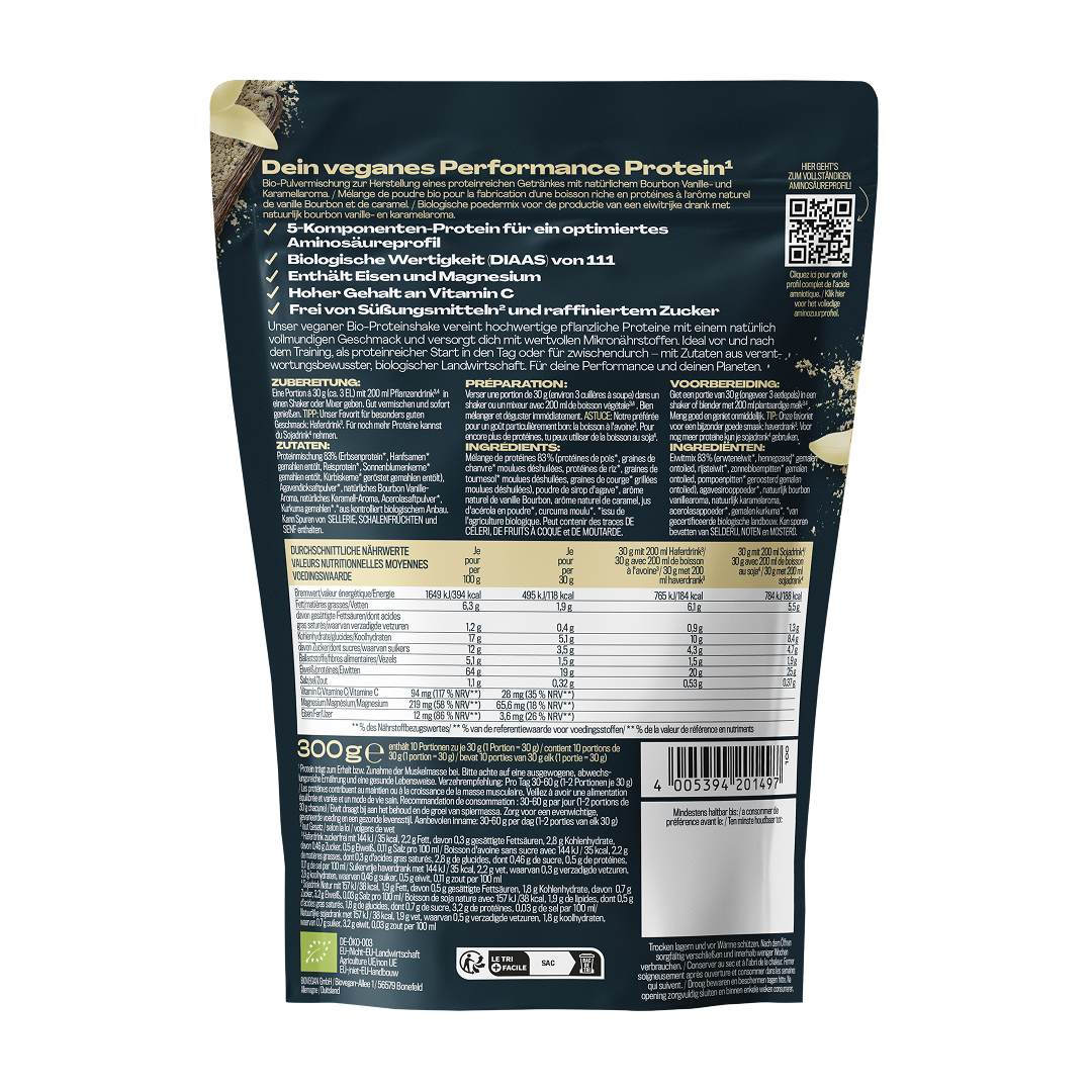 Veganes Proteinpulver Vanille