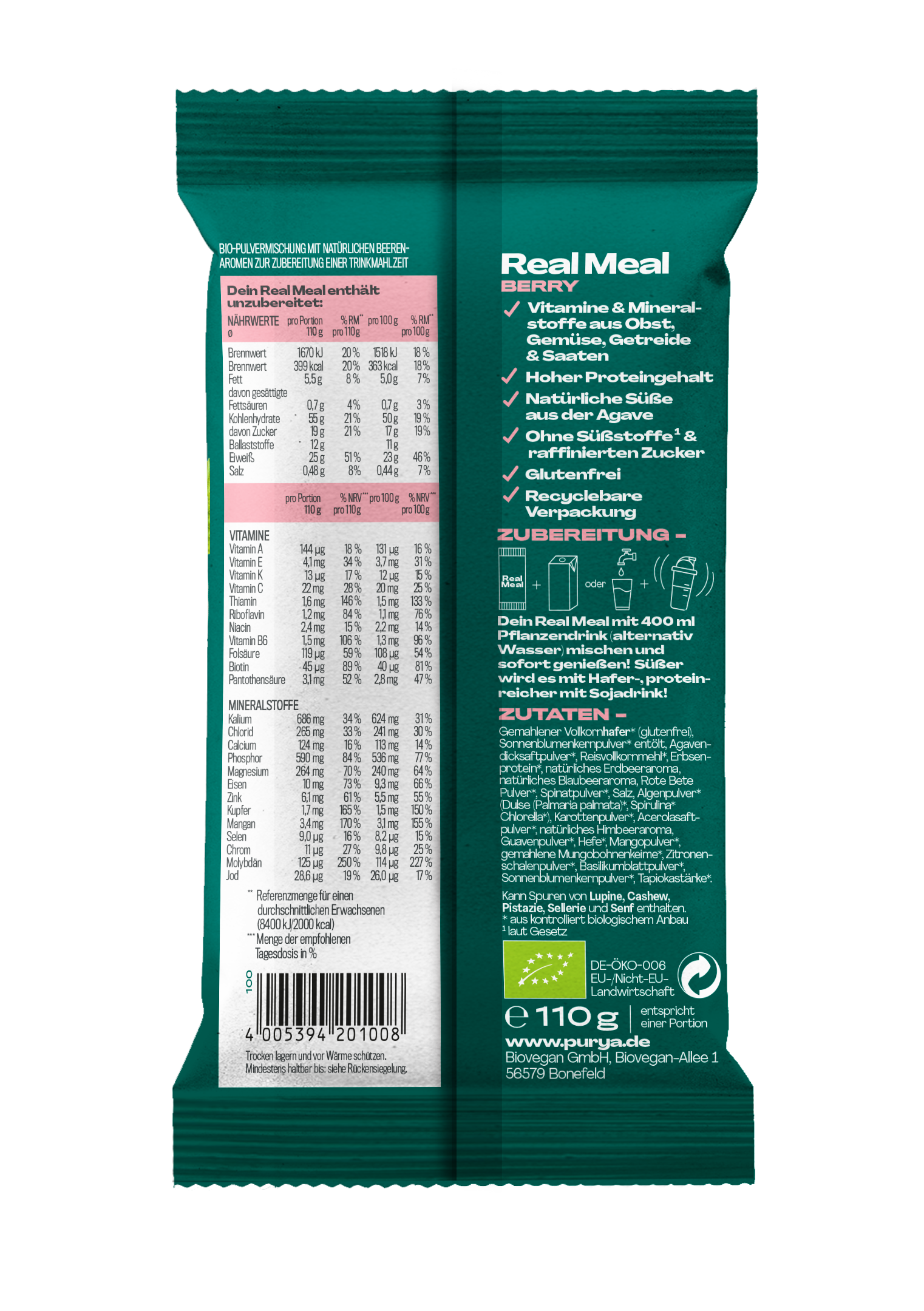 Real Meal Trinkmahlzeit Berry 8er Pack