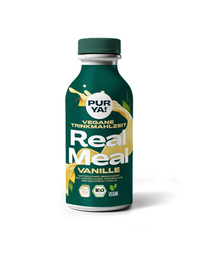 Eine PURYA! Real Meal Trinkmahlzeit Flasche in der Sorte Vanille
